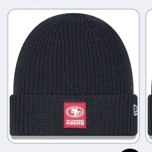 SAN FRANCISCO 49ERS 2025 SIDELINE COLD WEATHER CUFFED KNIT Beanie Black New Era
